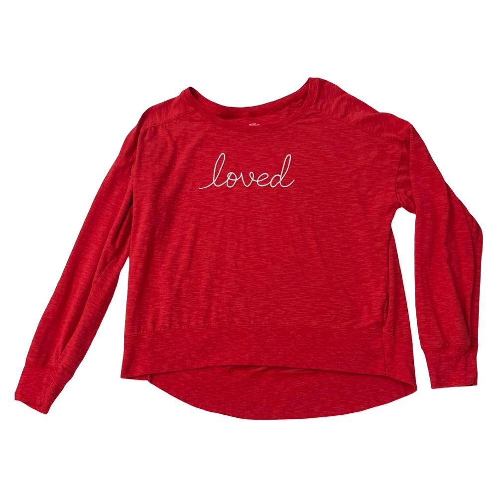 Red 'Loved' Sweatshirt - Picture 6 of 13